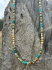 Gold Desert Turquoise Beaded Necklace by Wild Junkie