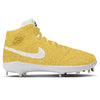 "Gold Glitter" Jordan 1 Retro Cleats by Stadium Custom Kicks