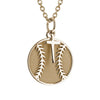 Baseball Dangle Cross Necklace