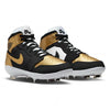 "Gold Toe" Jordan 1 Retro Cleats by Stadium Custom Kicks