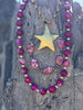 Gold Wild Rose Agate Beaded Necklace by Wild Junkie