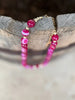 Gold Wild Rose Agate Beaded Necklace by Wild Junkie