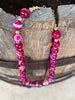 Gold Wild Rose Agate Beaded Necklace by Wild Junkie