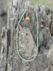 Golden Turquoise Trail Heishi Beaded Necklace by Wild Junkie