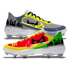 "Gotham Duo" Nike Alpha Huarache Elite 3 Low Cleats by Stadium Custom Kicks