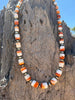 Graduated Spiny Oyster Barrel Beaded Necklace by Wild Junkie