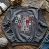 Granny Squares Heart Sweatshirt by YarnMerch