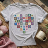 Granny Squares Heart T-shirt by YarnMerch