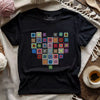 Granny Squares Heart T-shirt by YarnMerch