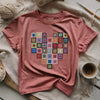 Granny Squares Heart T-shirt by YarnMerch