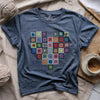 Granny Squares Heart T-shirt by YarnMerch