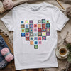 Granny Squares Heart T-shirt by YarnMerch