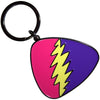 Grateful Dead Pink/Purple Plectrum [Keychain] by Rock Band Apparel