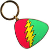 Grateful Dead Red/Green Plectrum [Keychain] by Rock Band Apparel