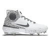 "Gray Elephant" Nike Alpha Huarache Elite 3 Mid Cleats by Stadium Custom Kicks