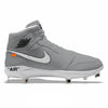 "Gray Force OW" Jordan 1 Retro Cleats by Stadium Custom Kicks
