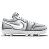 "Gray INFLATE" Jordan 1 Retro Cleats by Stadium Custom Kicks