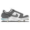 "Gray & White Dunk" Nike Force Zoom Trout 7 Pro Cleats by Stadium Custom Kicks