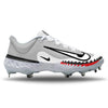 "Great White Shark" Nike Alpha Huarache Elite 4 Low Cleats by Stadium Custom Kicks