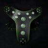 ''Bijou'' harness Black & Green for big dogs by Bestia Dog Gear