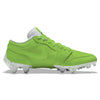 "Green Color Rush” Jordan 1 Vapor Edge Low Cleats by Stadium Custom Kicks