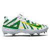 "Green Flash" Nike Alpha Huarache Elite 4 Low Cleats by Stadium Custom Kicks