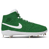 "Green Glitter" Jordan 1 Retro Cleats by Stadium Custom Kicks