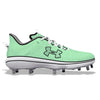 "Green Pastel" Under Armour Yard MT Cleats by Stadium Custom Kicks