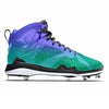 "Green & Purple Elephant" Jordan 7 Retro Cleats by Stadium Custom Kicks