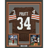 Framed Autographed/Signed Greg Pruitt 35x39 Cleveland Brown Football Jersey JSA COA by Hall of Fame Sports Memorabilia