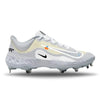 "Grey Smoke OW" Nike Alpha Huarache Elite 4 Low Cleats by Stadium Custom Kicks