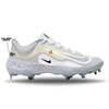 "Grey Smoke OW" Nike Alpha Huarache Elite 4 Low Cleats by Stadium Custom Kicks