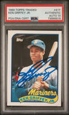 Graded 1989 Topps Traded Ken Griffey Jr. #41T Rookie RC Baseball Card PSA 10 Auto Grade Gem Mint