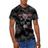Guns N' Roses Flower Skull [T-Shirt] by Rock Band Apparel