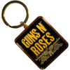 Guns N' Roses Stacked Black [Keychain] by Rock Band Apparel
