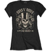 Guns N' Roses Top Hat, Skull & Pistols Las Vegas [T-Shirt] by Rock Band Apparel