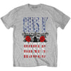 Guns N' Roses US Flag in Logo [T-Shirt] by Rock Band Apparel