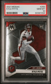 Graded 2021 Panini Mosaic Kyle Pitts #250 Rookie RC Football Card PSA 10 Gem Mint