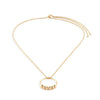 Becalm Gold Fidget 30Necklace from the becalm comfort collection by Demdaco Breathe in breathe out Embrace the calm in your day by DoodleBug's