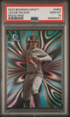 Graded 2023 Topps Bowman Draft Jacob Wilson #MR4 Mood Ring Rookie RC Baseball Card PSA 10 Gem Mint