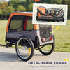Dog Bike Trailer, Pet Cart Bicycle Carrier with 20" Air Tires, Quick-Release Wheels, Reflectors, Flag by Furr Baby Gifts
