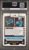 Graded 2023 Panini Absolute Jahmyr Gibbs #108 Red Squares #/499 Rookie RC Football Card PSA 10 Gem Mint