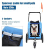 2-in-1, 3 Wheel Pet Jogging Stroller Bike Trailer by Furr Baby Gifts