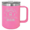 First I Do the Coffee Then I Do the Hair 15 oz Polar Camel Coffee Mug with Sliding Lid by Anchored Grace Boutique