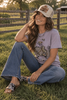 Halloween Cowgirl Bucking Horse Graphic Tee by Wild Junkie