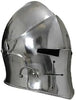 Halloween Medieval Barbuta Helmet Knights Templar Crusader Armor Helmet (Steel) by JW SteelCrafts