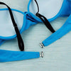 Halter Bikini Bandage Swimsuit Solid Swimwear Sport Liquid Metallic Shiny String Bikini 2 Piece Swimsuit Set Women Shiny Bikini Set Bathing Suit Push Up Two-piece Suit by Stevvex