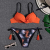 Halter Bikini Bandage Swimsuit Solid Swimwear Sport Liquid Metallic Shiny String Bikini 2 Piece Swimsuit Set Women Shiny Bikini Set Bathing Suit Push Up Two-piece Suit by Stevvex