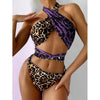 Halter Push Up Bikini Set Summer Swimsuit Women's Bikini Set Two Piece High Waist Swimsuits Push Up Halter Swimwear Striped Padded Bathing Suits Women's Swimming Suit High Waist Swimwear Female Bathing Suit by Stevvex