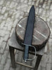 Hand-Forged Carbon Steel Long Blade with Guard | Wrapped Grip | Leather Cover Included by JW SteelCrafts